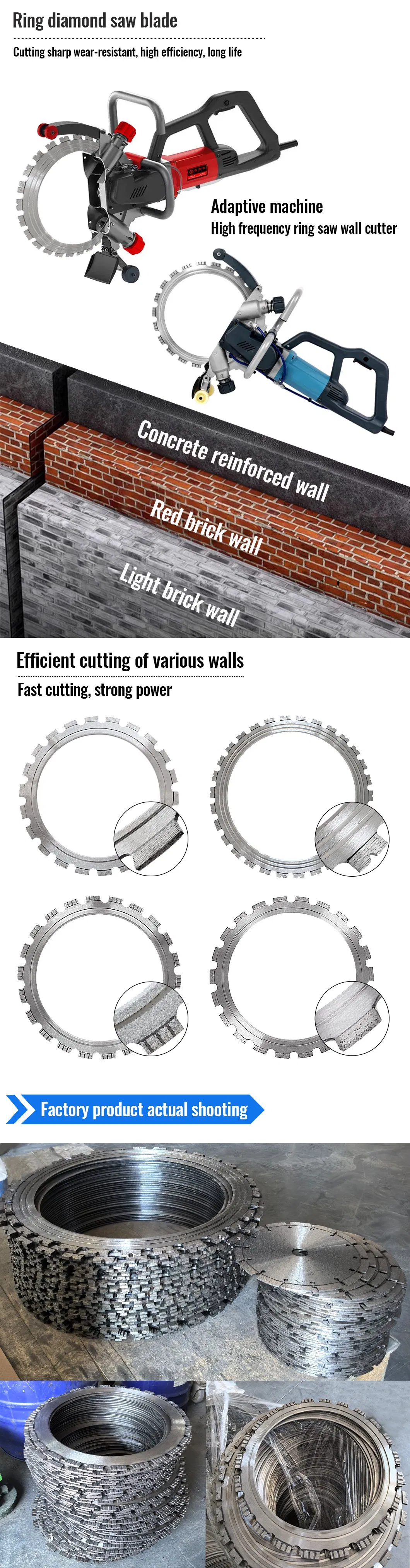 Best Quality 18inch Laser Welded Diamond Ring Saw Blade for Granite Concrete Cutting