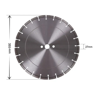 Laser Welded Diamond Cutting Blade Circular Saw Blade for Granite 14"