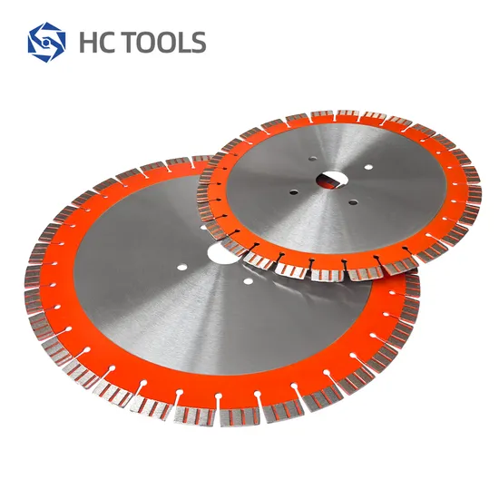 Factory 25 Inch 500 mm Key Slot Diamond Cutter Disc Reinforced Concrete Saw Blades for Cutting Road Asphalt Brick Cement