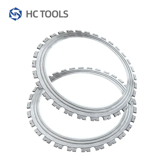 Hc Factory Super High Quality Concrete Cutting Ring Saw Diamond Blade with Guide Wheel