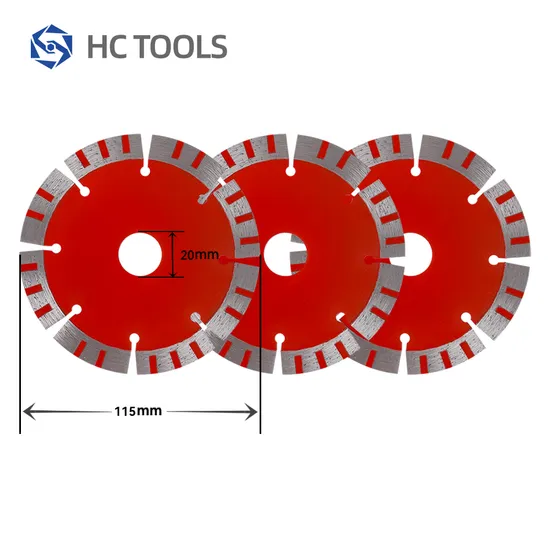 Best Price 5 Inch Sintered Hot Press Diamond Triple Blade Tuck Point Saw Blade for Concrete Cutting