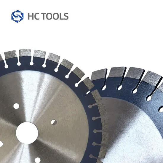 Hc 250mm to 800mm Silver Welded Segment Circular Silent Core Bridge Saw Diamond Saw Blade for Granite Cutting