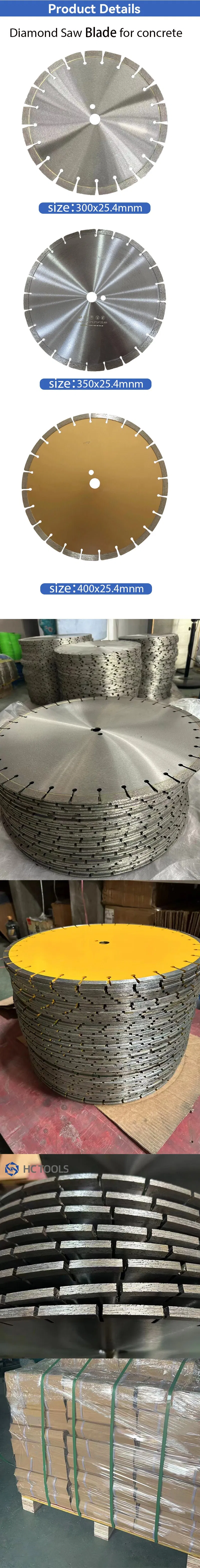 Factory Sales of 350mm 14-Inch Diamond Saw Blades, Sharp and Wear-Resistant, Reinforced Protective Teeth for Cutting Concrete