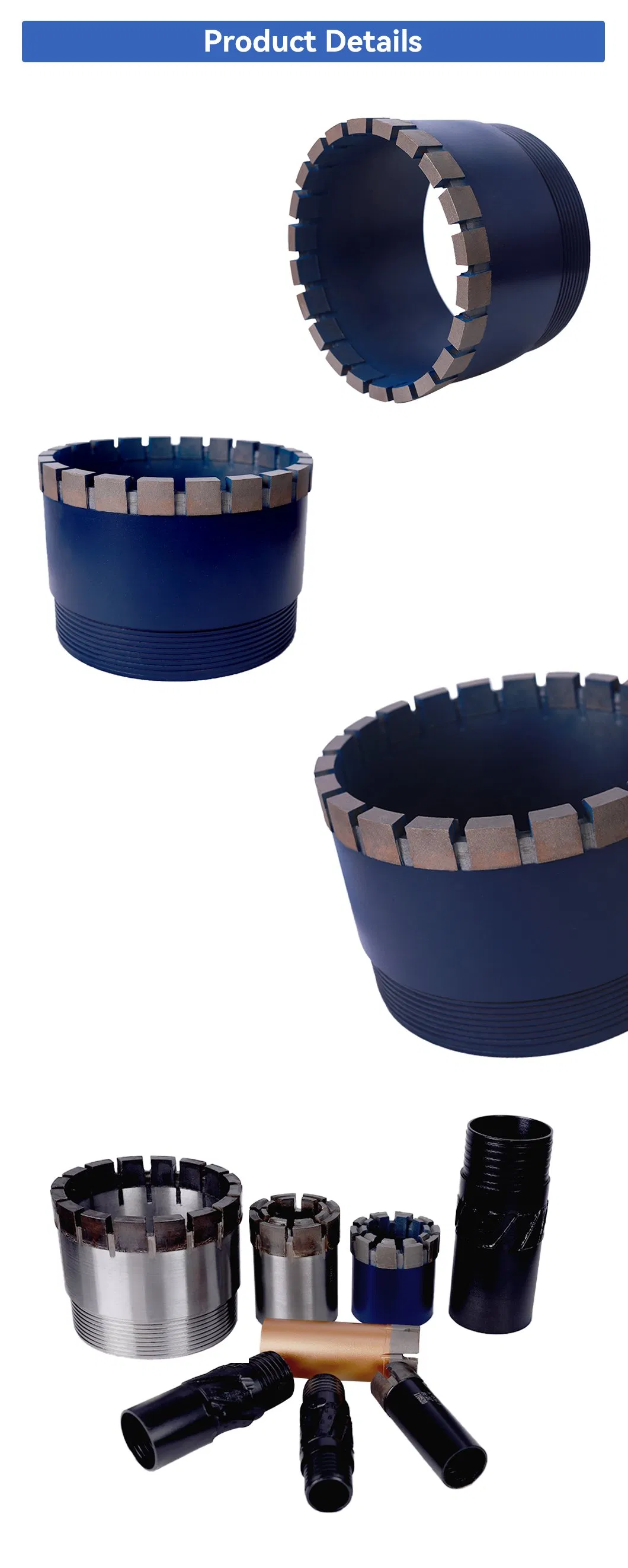 Impregnated Diamond Core Drill Bit for Hard Rock Mining Geological Exploration