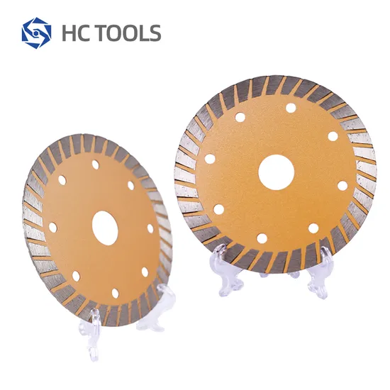 Granite Stone Concrete Saw Blade Protected Circular Continue Turbo Sintered Diamond Blades