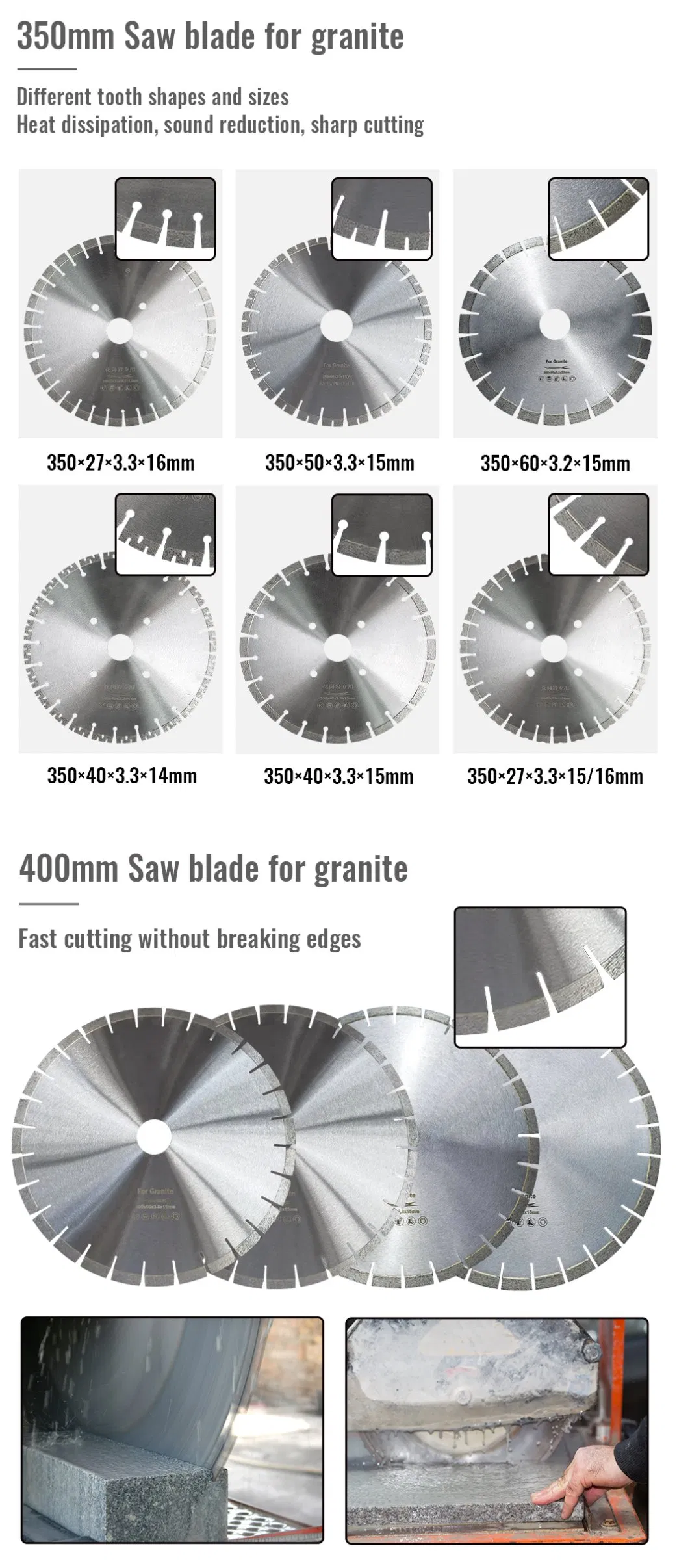 Hc High Quality Diamond Marble Saw Blade Cutting Disc Circular Blade Ceramic Cutting Blade