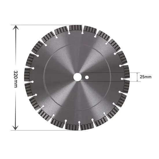 Factory Supply 115/125/180/230/300/350/400mm Diamond Concrete Saw Blade Arrayed Cutting Grinding Disc for Hard Material Brick Granite