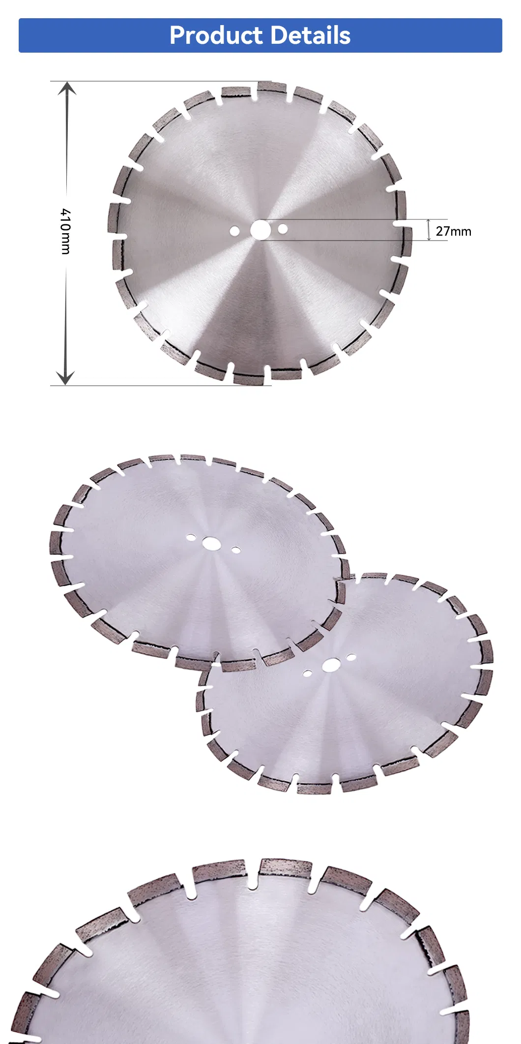 China Manufacturer Laser Welded Diamond Saw Blade for Cutting Granite Marble Concrete