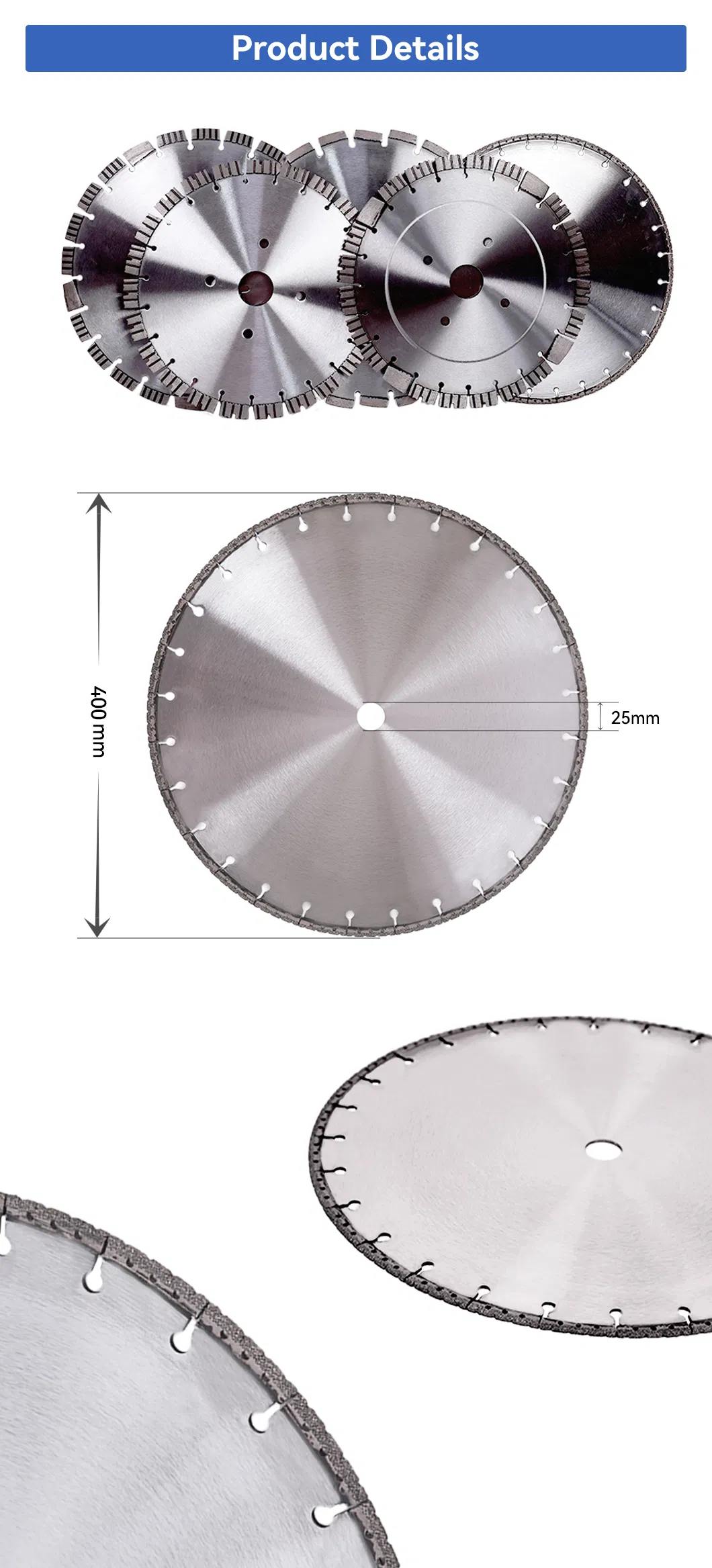 Trendy 16inch Laser Welded Brazing Segments Diamond Saw Blade Brick Concrete Cutting Disc