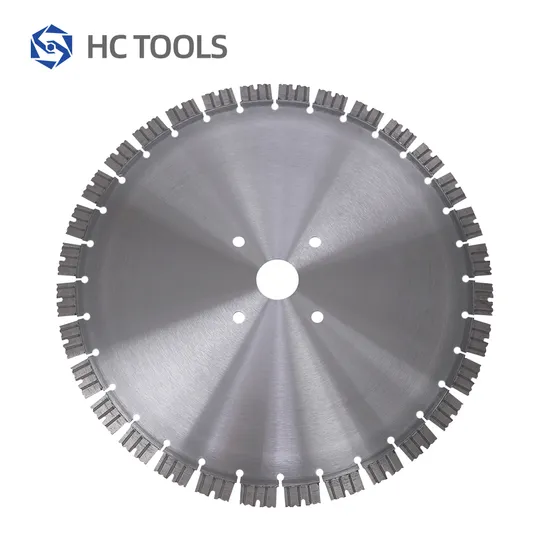 Laser Welded Segment Type Concrete Grinder Blades Wet Cutting Diamond Saw Blade for Concrete Brick
