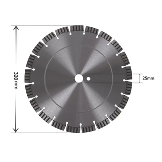 Manufacturer Wholesales 320mm Laser Saw Blades for Professional Cutting of Concrete