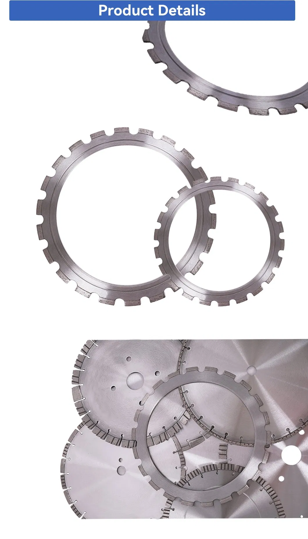 Laser Welded Segmented Diamond Circular Ring Saw for Concrete Cutting Blade Saw