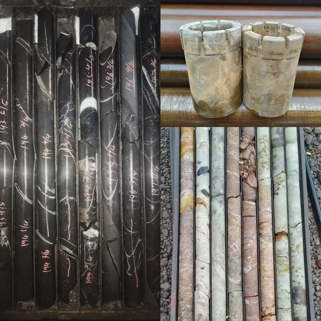 Durable Impregnated Diamond Core Drill Bits Nq Hq Bq Geological Drilling Tools