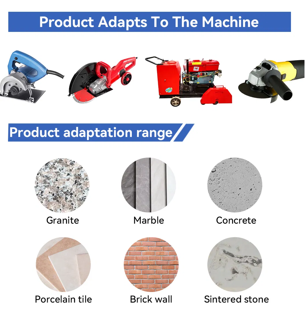 Durable 130mm Sintered Diamond Cutting Disc Circular Saw Blade for Ceramic Tile Cutting