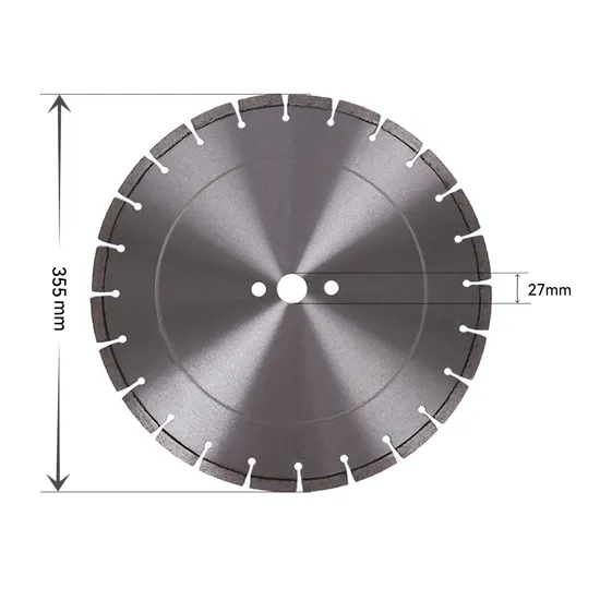 Professional 355mm Diamond Tools Laser Welded Saw Blade for Fast Cutting Fresh Concrete