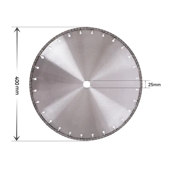 16 Inch High Quality Laser Welded Diamond Cutting Disc Blade for Cutting Rebar in Concrete Reinforced Concrete