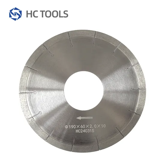Wholesale Extremely Durable Thin Segment Diamond Saw Blade for Cutting and Trimming Quartz Topaz Glass and Fine Agates