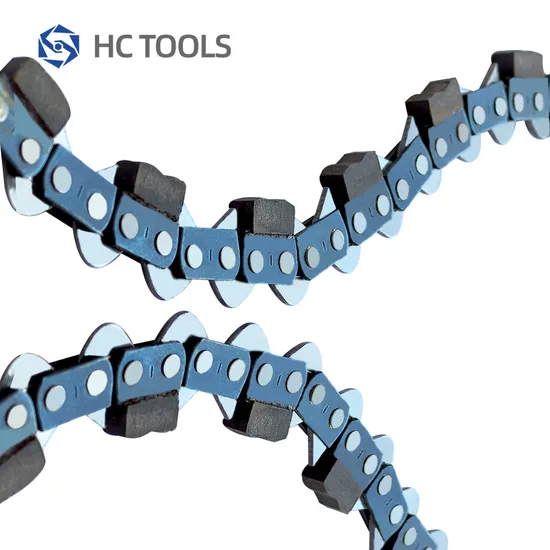 Manufacturer Hot Sale Laser Welded Chain Saw Part 3/8" Diamond Tip Saw Chain for Cutting Concrete