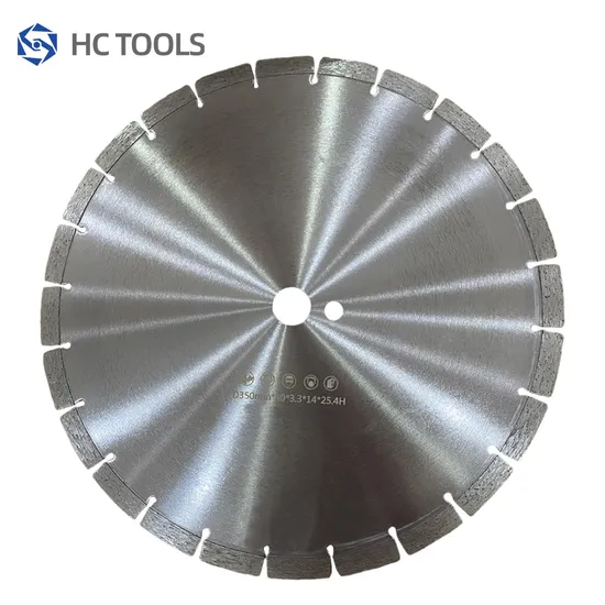 350mm Silver Welded Straight Slot Diamond Cutting Disc Saw Blade for Asphalt Cutting