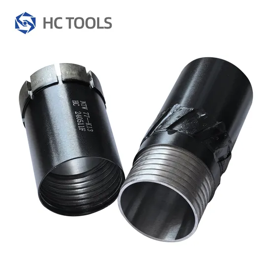 Hot Pressed Diamond Double Tube Coring Diamond Drill Bit Geological Coring Bit for Drilling Pebbles